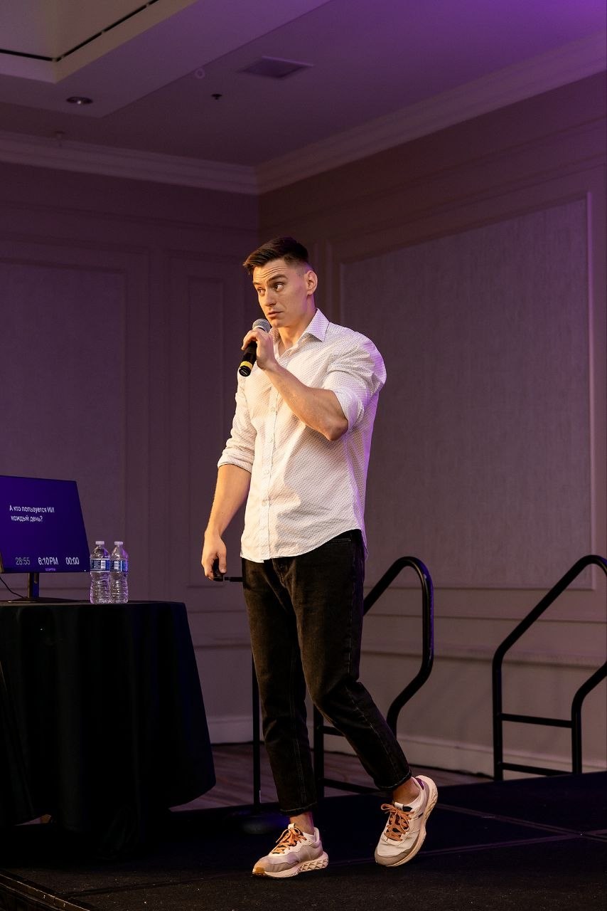 Ihor Parinov during the Personal Opinion Business Forum conversation on AI in trucking